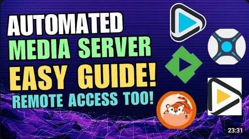 Automated media server with remote access